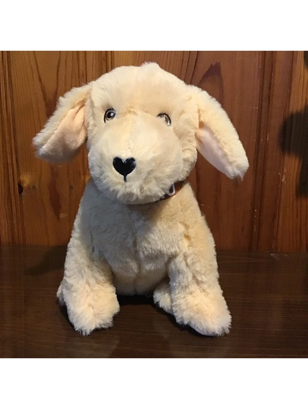 Chelsea Teddy Bear Plush Dog Subaru Collar Beige 9